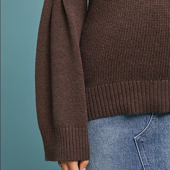 Anthropologie Brown Bell-Sleeve Sweater - Picture 3 of 3